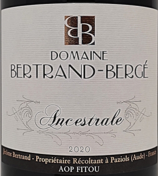 Domaine Bertrand Berge Ancestrale 2020, AOP Fitou, Rotwein, trocken, 0,75l